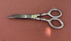 Antique C h Co Sterling Silver Sewing Scissors Ornate 5    German Steel Blade