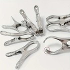 12pk Stainless Steel Clothes Pins Beach Towel Clips Jumbo Windproof Clamps 