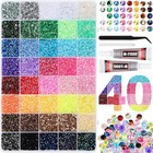 32000pcs Bedazzler Kit With Rhinestones  Bedazzling Kit 40 Colors 3mm With 2p   