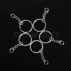 100pcs 25mm Portable Split Key Rings Keychain Metal Key Holder Craft Useful Tool