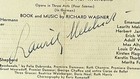 Framed Autograph Lauritz Melchior Metropolitan Opera House Tannhauser 1939