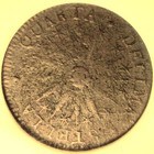 1786 Vermontensium Landscape Copper  Segs Fine-15 Colonial Token medal ingot bar