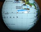 Lot Of 2 12    Inflatable Globe W animals Colorful World Map Earth Geography Toy