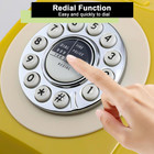Retro Landline Telephone Classic Vintage Corded Phone Old Fashioned Dial Button 