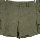 Tapemeasure Women Cargo Shorts Fairy Boho Preppy Cottage Dainty Green Size 10