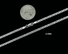 3mm Real Solid 925 Sterling Silver Curb Cuban Link Chain Necklace Or Bracelet