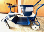 Vintage Taylor Tot Baby Stroller In Repainted Blue   White - Great Condition