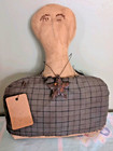 Vintage Primitive Country Folk Art Stuffed Doll Bust Figurine Door Stopper 