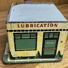 Keystone Vintage Tin Toy Garage Service Station With Gas Pump