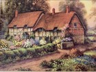 Vintage 2 Cottage Calendar Pictures Only Cottagecore Scrapbook Art