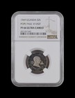 Uganda  1969  2 Shillings  Silver - Ngc Pf66 -       Toned  Pope Paul Vi Visit
