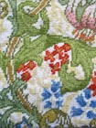William Morris Needlepoint Finished Completed Golden Lily Floral Pillow Top