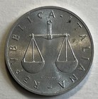 Italy 1 Lira 1957 - Cornucopia   Scales