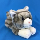 Toys R Us 2000 Animal Alley Gray Striped Kitty Cat Stuffed Animal Plush Toy