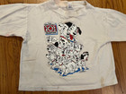 Vtg 90s 101 Dalmatians Disney Shirt Youth Single Stitch Kids Sz 6-7t Worn Stains