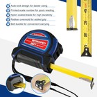 Workpro 25 Ft Auto-lock Tape Measure Fractions 1 8  1 32  Accuracy Magnetic Hook