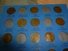 1909-1940 Lincoln Penny Set 21 Coin Set Page 1 Whitman Number 1  jy25-0918