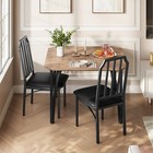 3 Piece Kitchen Table And 2 Upholstered Chair  modern Dining Room Table Set Home