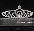 Bridal Crystal Tiara Crown Comb Hair Rhinestone Wedding Pearl Headband Gift S8c