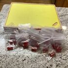 Vintage Bakelite Dice Pairs  Translucent Red Very Nice Matched Sets 5 8   