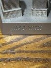 Vtg  9 11 01 World Trade Center  Tribute Statue Fdny Nypd Usa  Colbar Art Rare