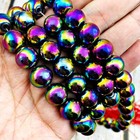 Necklace 12mm Leklai Mala 108 Beads Immortal Rainbow Somporn Thai Amulet  17428