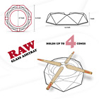Raw Rolling Papers Dark Round Glass Ashtray Round Thick Glass Limited Edition
