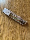 Vintage Rare Ussr Pocket Folding Frame Prison Itk Knife From 1970s Handmade