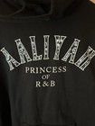 Aaliyah Princess Of R b Graphic Black Hoodie Sweatshirt Size Medium