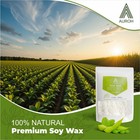 100  Pure Candle Making Wax Soy Wax soya Natural Flakes Clean Burning White Uk