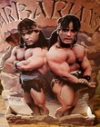 1987  the Barbarians  Original Paul Brothers Video Store Counter Standee Display