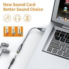 Usb To 3 5mm Audio Jack Adapter  External Sound Card Converter 1 Pack 
