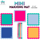 Mini Mahjong Mat   Color Wave   21  X 21 