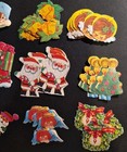 Vintage Christmas Gummed Seals Stickers Scrapbook Journal Craft Lot 60 Pcs  3