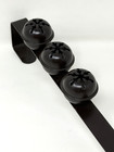 Jingle Bells Dark Brown 15  Wreath Hanger With Bells Over The Door - Christmas