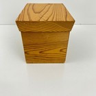 Vintage Northwest Coast Western  Red Cedar  Covered  Box By Louis V Larsen