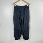 90s Nike Woven Lined Track Pants Black Youth Xl  fits Mens S embroidered Swoosh