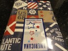 Peva Vinyl Americana Flags Boating  Tablecloth 52  X 90  Oblong Pvc Free Us 68