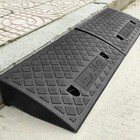 Portable Rubber Kerb Door Ramps Wheelchair Mobility Scooter Access Ramp-black
