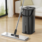 Flat Mop Bucket Set Separate Dirty Water Stainless Steel Bucket 2 4 6 Pads