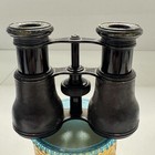 Vintage Lemaire Leather Fabt Paris Opera Binoculars With Case Bee Button Works