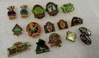 Lot Of 16 Nda Dart Pins Enamel Metal  no Backs  Crick Hat Low Ton Etc Nice