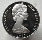 Cook Islands New Zealand 1970 Royal Visit One Dollar Coin   