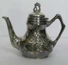 French Art Nouveau Silverplate Set Tea And Creamer