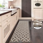 Runner Rug For Hallway 2  6feet Non Slip Kitchen Floor Carpet Runners Brown Ge   