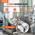 Vevor Rotary Table For Milling Machines 4   Horizontal Vertical With 3-jaw Chuck