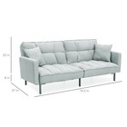 Futon Sofa Bed Sleeper Couch Pull Out Living Room Furniture Bedroom Grey New
