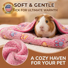 Guinea Pig Fleece Blanket 3 Pack  Washable Cage Liner Pee Pads                               
