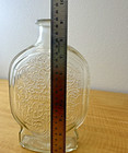Schenley Whiskey Liquor Embossed Glass Bottle 1953 Man Cave Vintage 