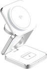 Foldable 3 In 1 Charging Station  Qi2 Certified 15w Magnetic Wireless Gray